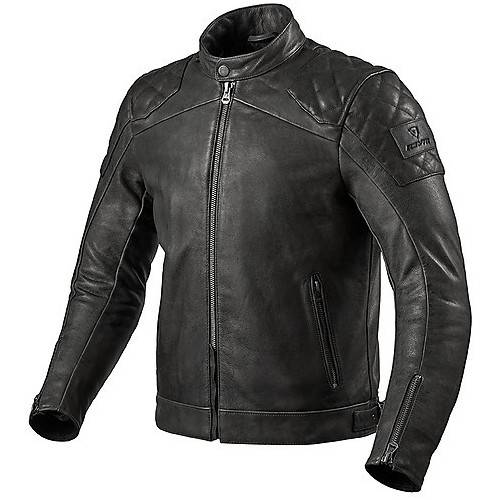 GIUBBOTTO MOTO IN PELLE   CORDITE NERO REV'IT
