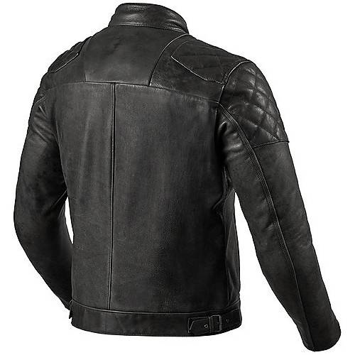 GIUBBOTTO MOTO IN PELLE   CORDITE NERO REV'IT