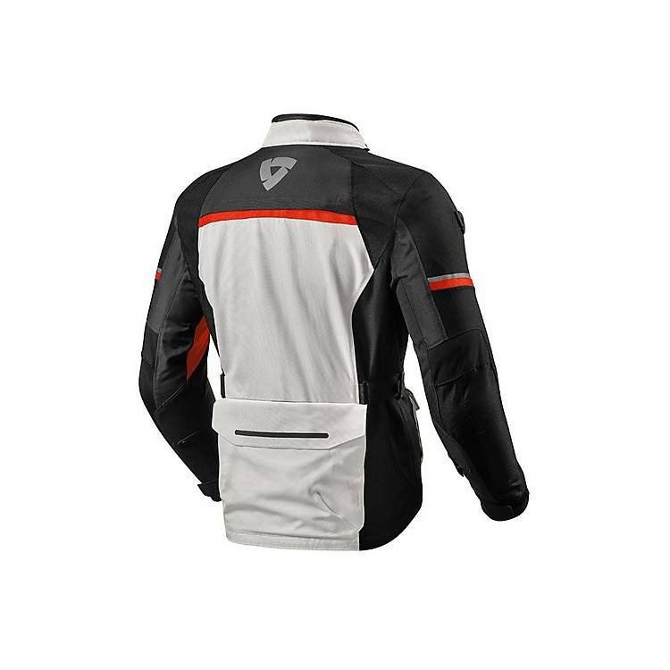 GIACCA MOTO IN TESSUTO OUTBACK 3 ARGENTO ROSSO REV'IT
