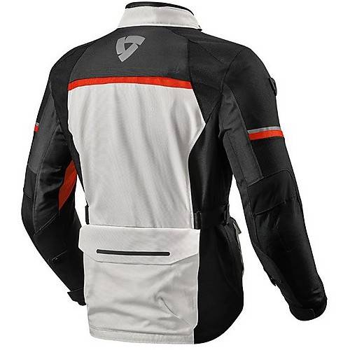 GIACCA MOTO IN TESSUTO OUTBACK 3 ARGENTO ROSSO REV'IT