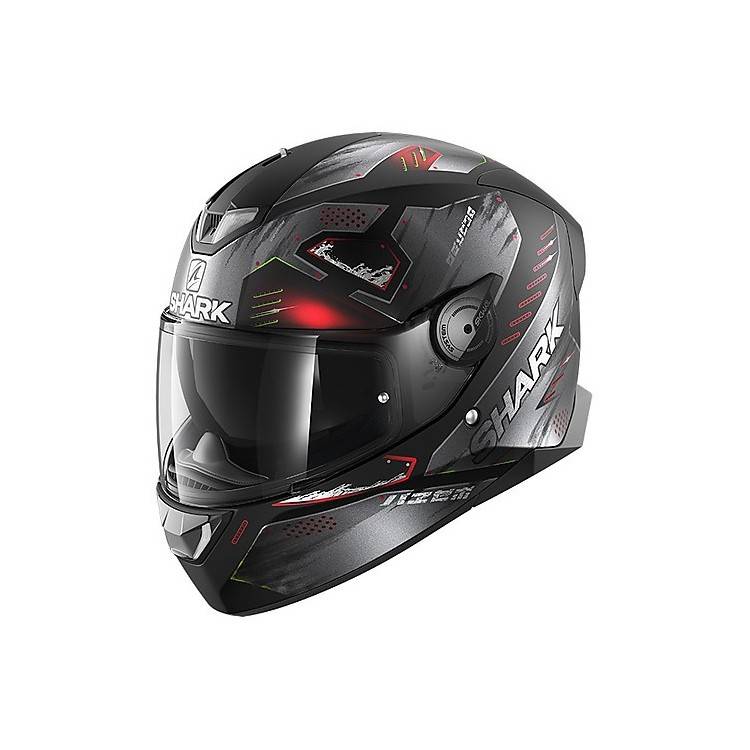 CASCO SKWAL 2.2 VENGER MAT NERO ROSSO OPACO SHARK