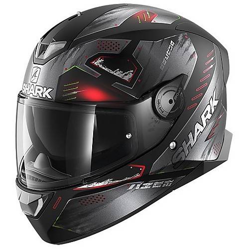 CASCO SKWAL 2.2 VENGER MAT NERO ROSSO OPACO SHARK
