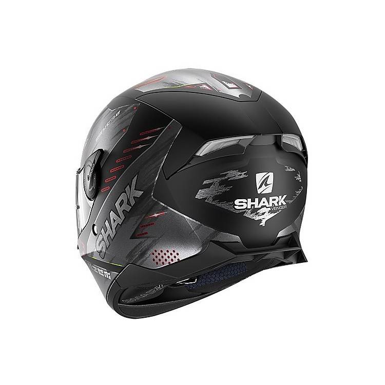 CASCO SKWAL 2.2 VENGER MAT NERO ROSSO OPACO SHARK