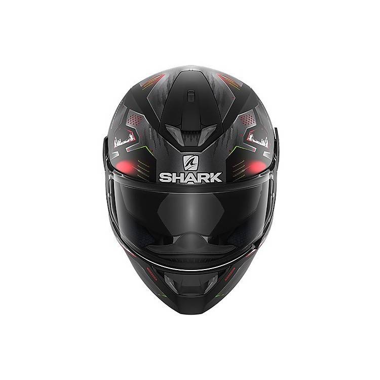 CASCO SKWAL 2.2 VENGER MAT NERO ROSSO OPACO SHARK