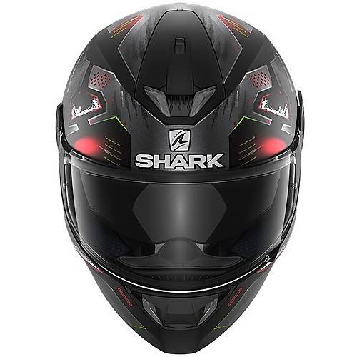 CASCO SKWAL 2.2 VENGER MAT NERO ROSSO OPACO SHARK