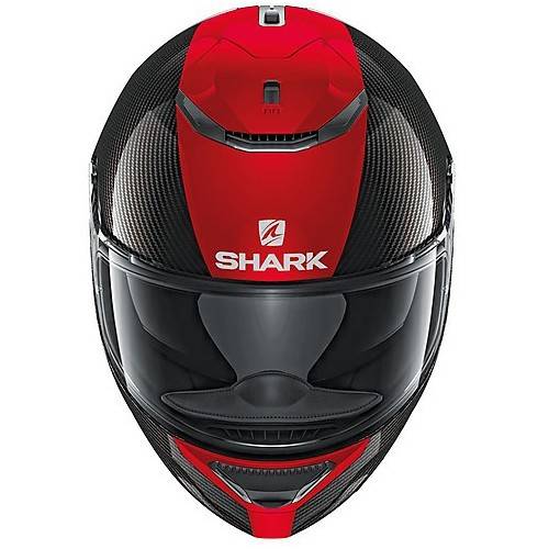 CASCO SPARTAN CARBON 1.2 SKIN ROSSO NERO SHARK