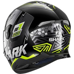 CASCO SKWAL 2.2 NOXXYS NERO GIALLO FLUO SHARK