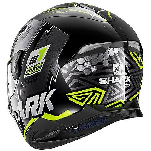 CASCO SKWAL 2.2 NOXXYS NERO GIALLO FLUO SHARK