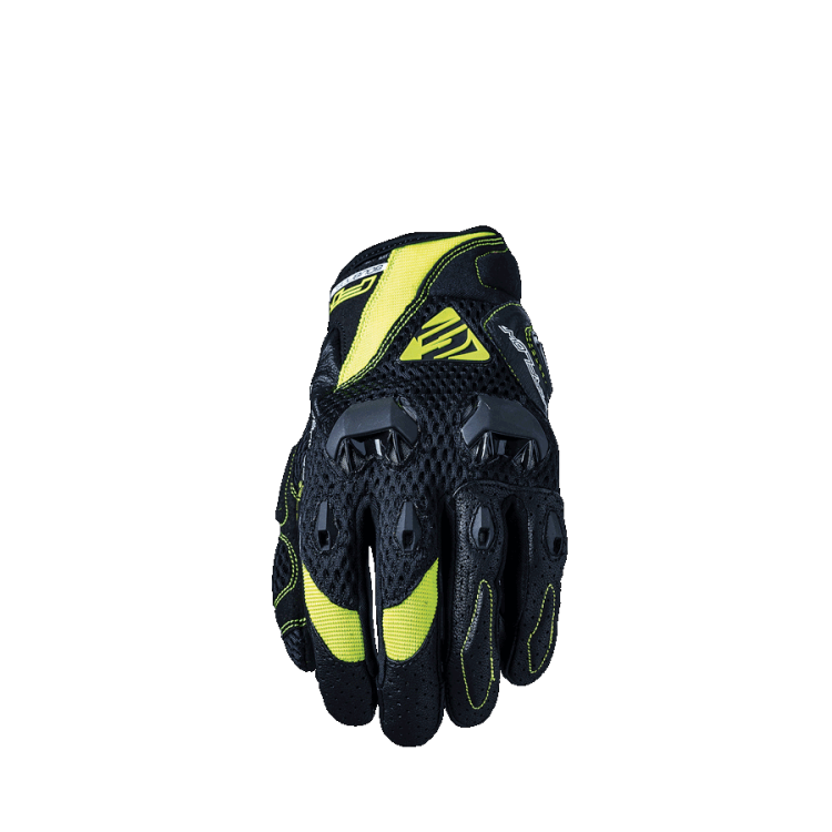 GUANTI FIVE STUNT EVO AIRFLOW BLACK / FLUO YELLOW