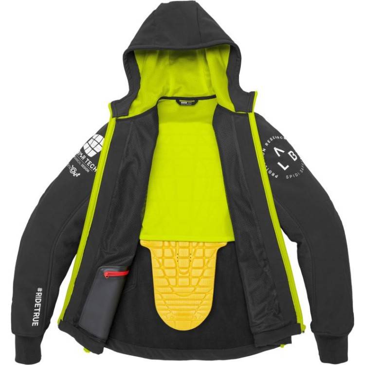 GIACCA IN TESSUTO HOODIE ARMOR EVO GIALLO FLUO | SPIDI
