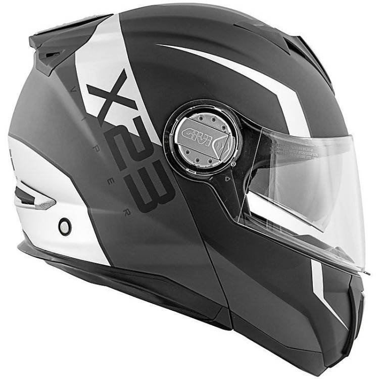 CASCO MODULARE P/J GIVI X23 SYDNEY VIPER NERO OPACO/ARGENTO