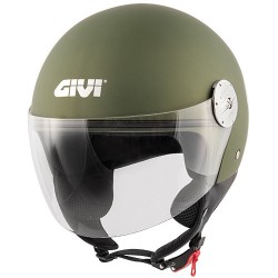 CASCO DEMI-JET GIVI 10.7 MINI-J VERDE OPACO MILITARE METALLIZZATO