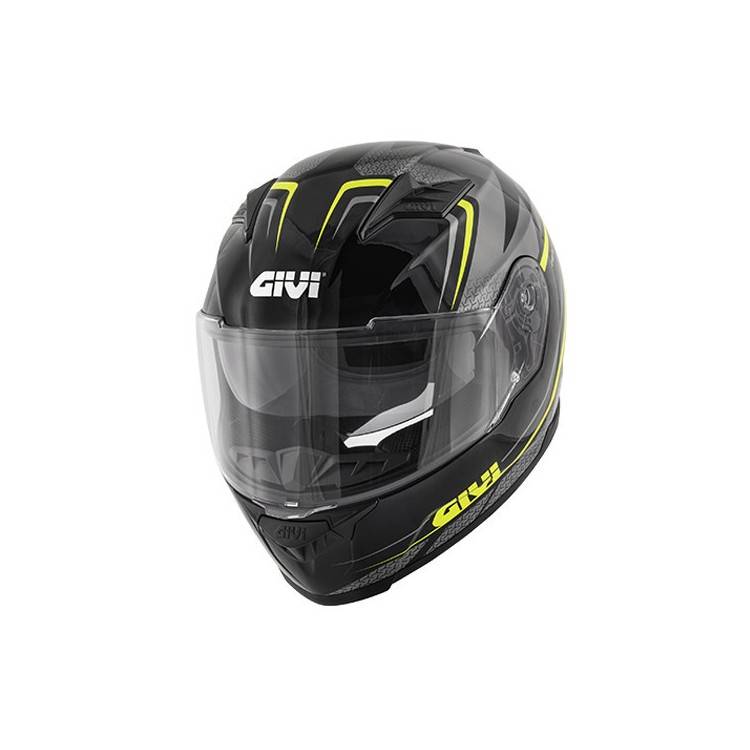 CASCO INTEGRALE GIVI 50.5 TRIDION RAPTOR NERO NEON GIALLO