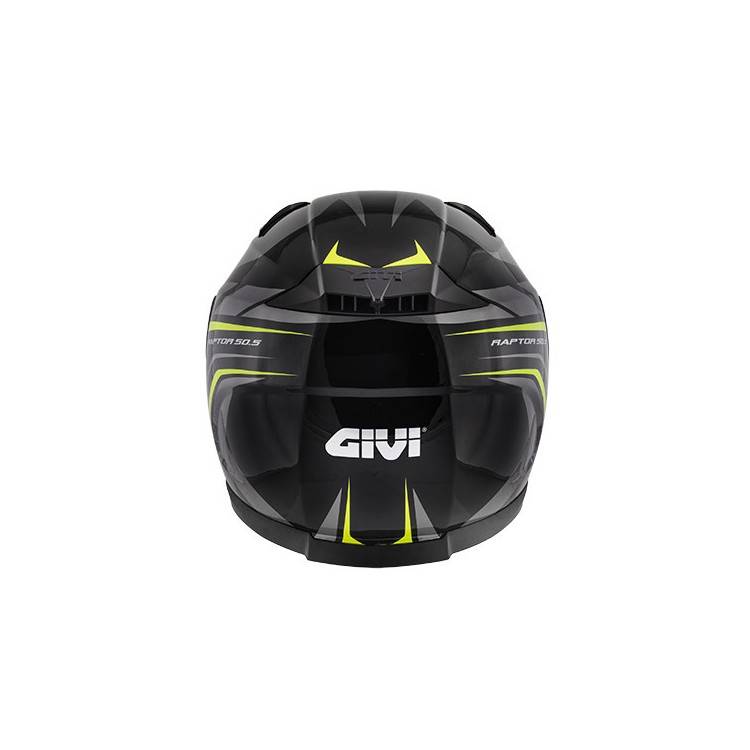CASCO INTEGRALE GIVI 50.5 TRIDION RAPTOR NERO NEON GIALLO