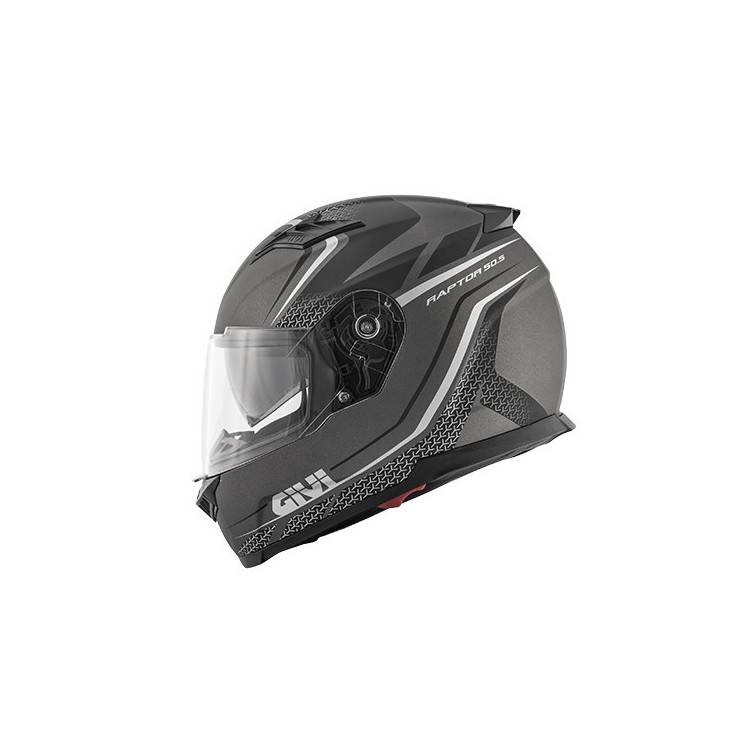 CASCO INTEGRALE GIVI 50.5 TRIDION RAPTOR TITANIO OPACO NERO