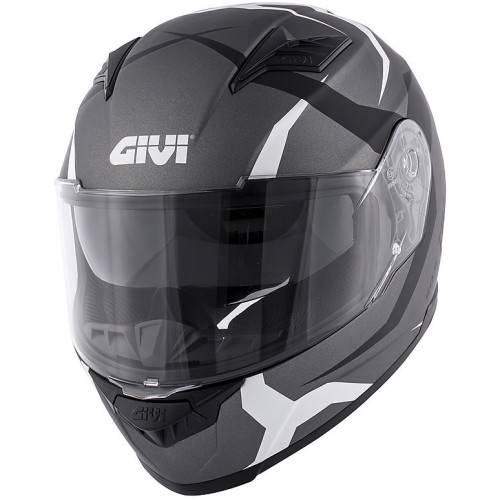 CASCO INTEGRALE GIVI 50.5 TRIDION VORTIX TITANIO NERO OPACO
