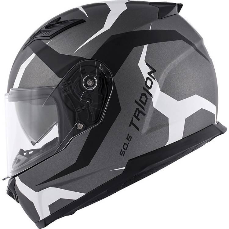 CASCO INTEGRALE GIVI 50.5 TRIDION VORTIX TITANIO NERO OPACO