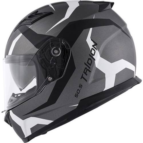 CASCO INTEGRALE GIVI 50.5 TRIDION VORTIX TITANIO NERO OPACO