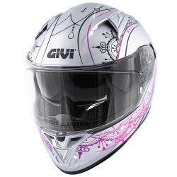 CASCO INTEGRALE GIVI 50.6 STOCCARDA MENDHI LADY ARGENTO ROSA