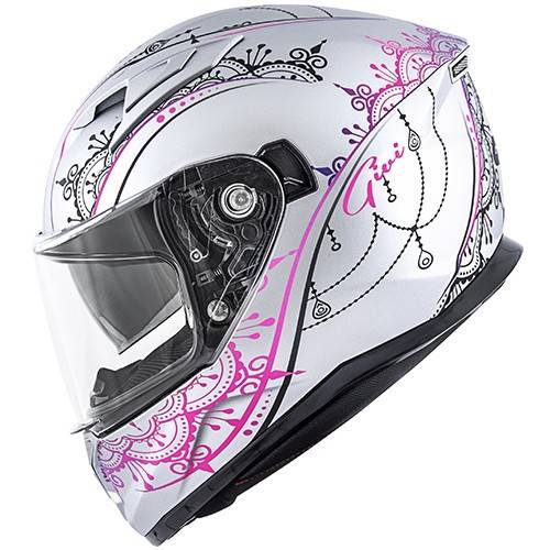 CASCO INTEGRALE GIVI 50.6 STOCCARDA MENDHI LADY ARGENTO ROSA