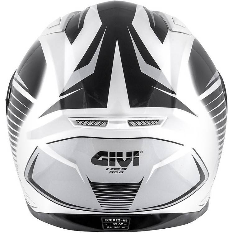 CASCO INTEGRALE GIVI 50.6 STOCCARDA GLADE TITANIO BIANCO