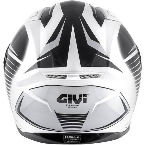 CASCO INTEGRALE GIVI 50.6 STOCCARDA GLADE TITANIO BIANCO