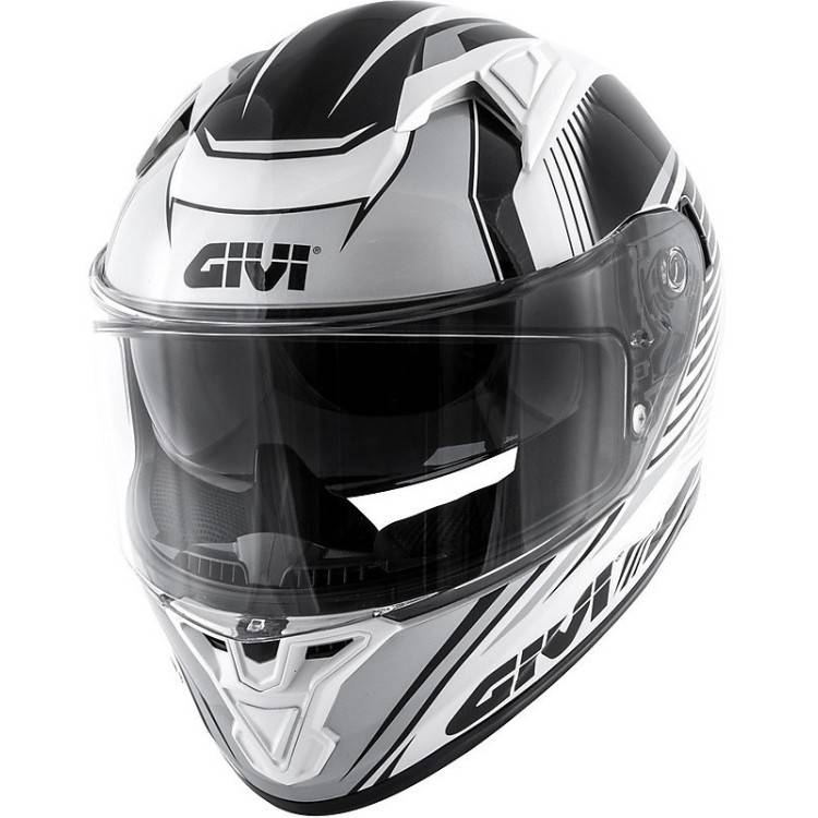CASCO INTEGRALE GIVI 50.6 STOCCARDA GLADE TITANIO BIANCO