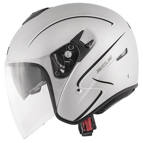 CASCO JET GIVI 20.9 FIBER-J GLIESE IN FIBRA ARGENTO OPACO