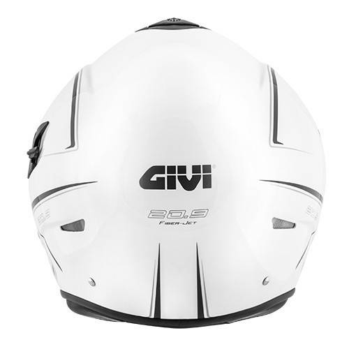 CASCO JET GIVI 20.9 FIBER-J GLIESE IN FIBRA BIANCO