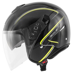 CASCO JET GIVI 20.9 FIBER-J GLIESE IN FIBRA NERO