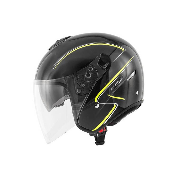 CASCO JET GIVI 20.9 FIBER-J GLIESE IN FIBRA NERO