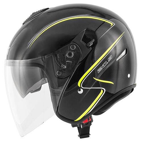 CASCO JET GIVI 20.9 FIBER-J GLIESE IN FIBRA NERO