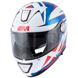 CASCO MODULARE GIVI X23 SYDNEY POINTED GLOSSY BLUE WHITE RED