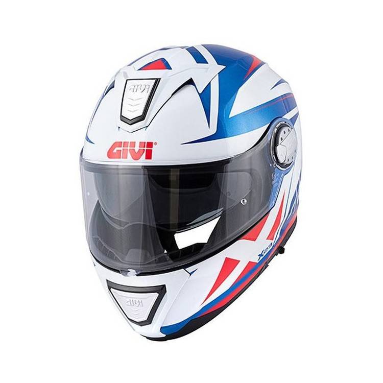 CASCO MODULARE GIVI X23 SYDNEY POINTED GLOSSY BLUE WHITE RED