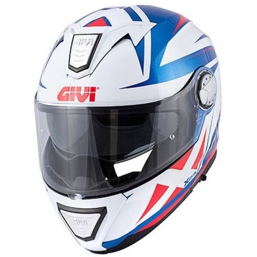 CASCO MODULARE GIVI X23 SYDNEY POINTED GLOSSY BLUE WHITE RED