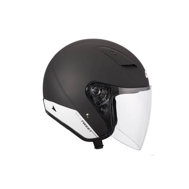 CASCO MOTO JET GIVI MODELLO 30.3 SOLID TWEET NERO OPACO