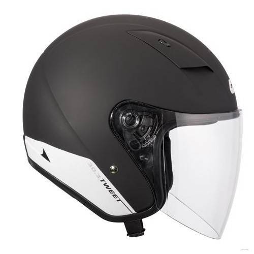 CASCO MOTO JET GIVI MODELLO 30.3 SOLID TWEET NERO OPACO