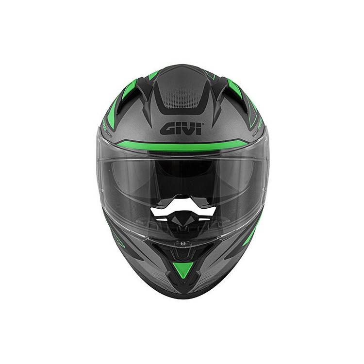 CASCO INTEGRALE GIVI 50.6 STOCCARDA FOLLOW VERDE NERO OPACO