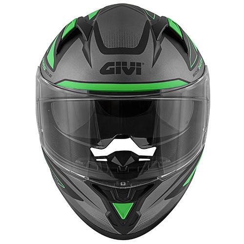 CASCO INTEGRALE GIVI 50.6 STOCCARDA FOLLOW VERDE NERO OPACO