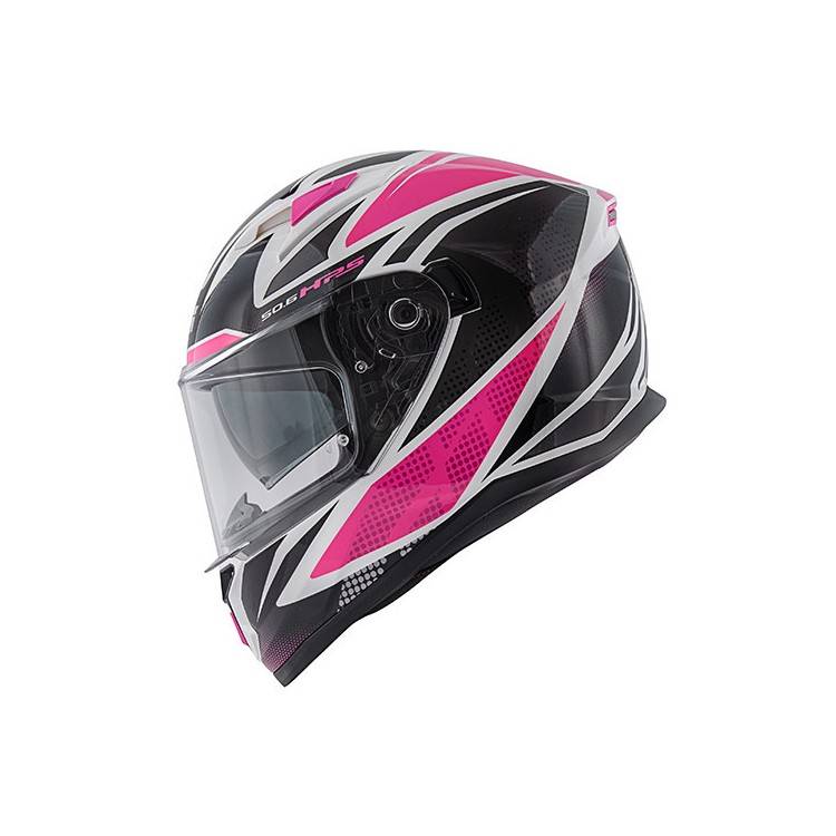 CASCO INTEGRALE GIVI 50.6 STOCCARDA FOLLOW LADY FUCSIA BIANCO LUCIDO