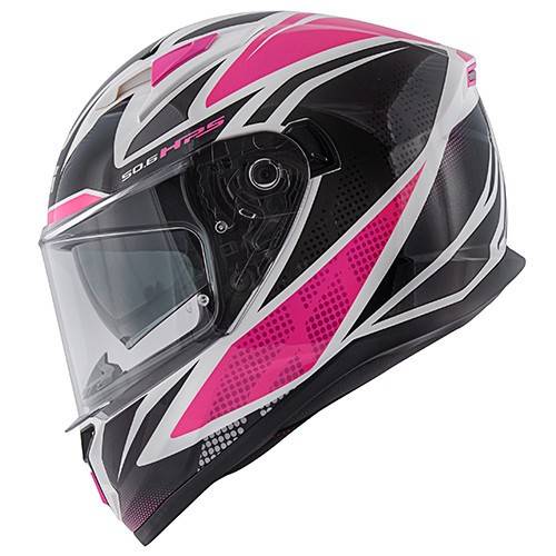 CASCO INTEGRALE GIVI 50.6 STOCCARDA FOLLOW LADY FUCSIA BIANCO LUCIDO