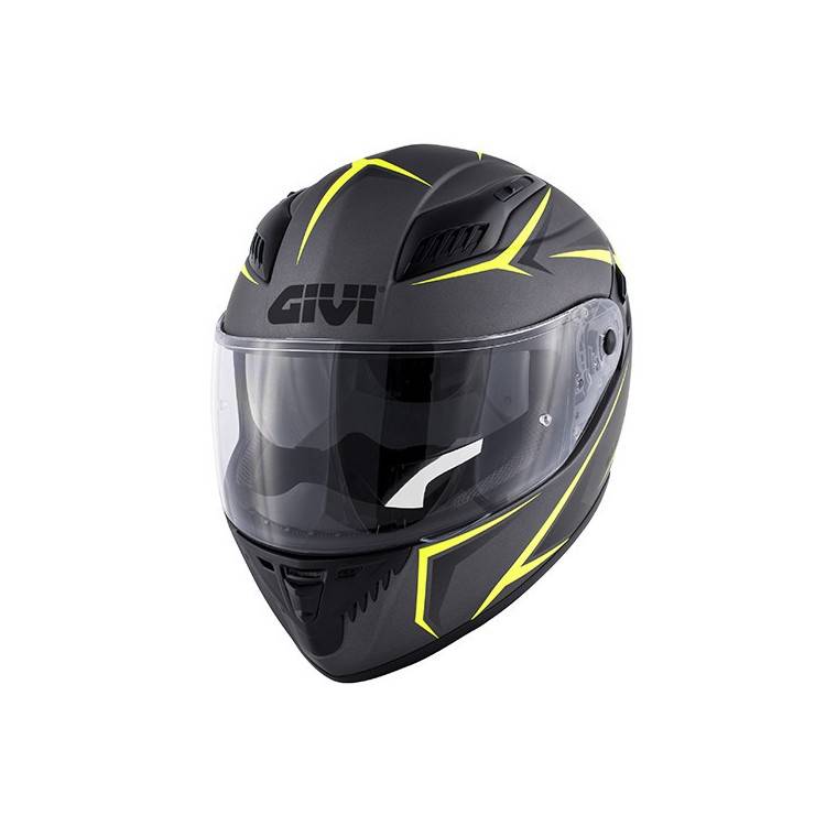 CASCO INTEGRALE 40.5 X-FIBER TITANIO GIALLO GIVI