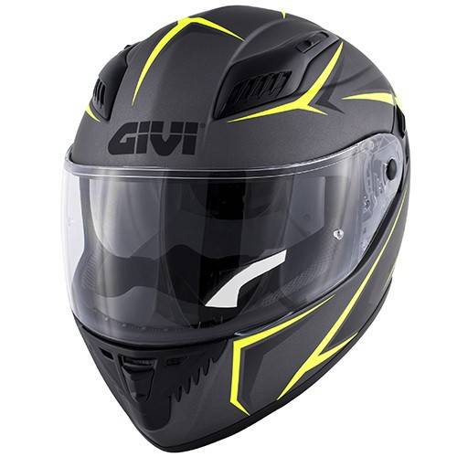 CASCO INTEGRALE 40.5 X-FIBER TITANIO GIALLO GIVI