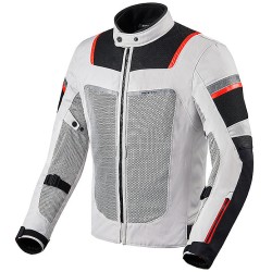Giacca traforata In Tessuto TORNADO 3 LADIES argento Nero | Rev'It