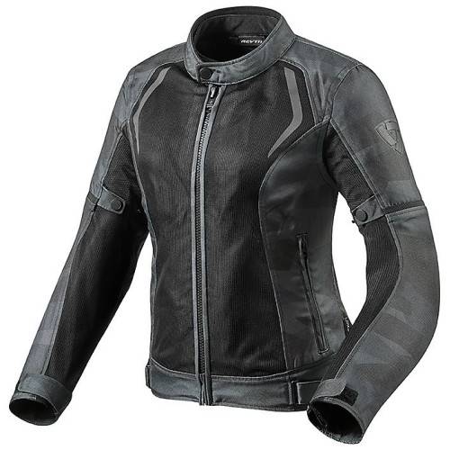 Giacca traforata TORQUE LADY Camo Nero Grigio | Rev'It