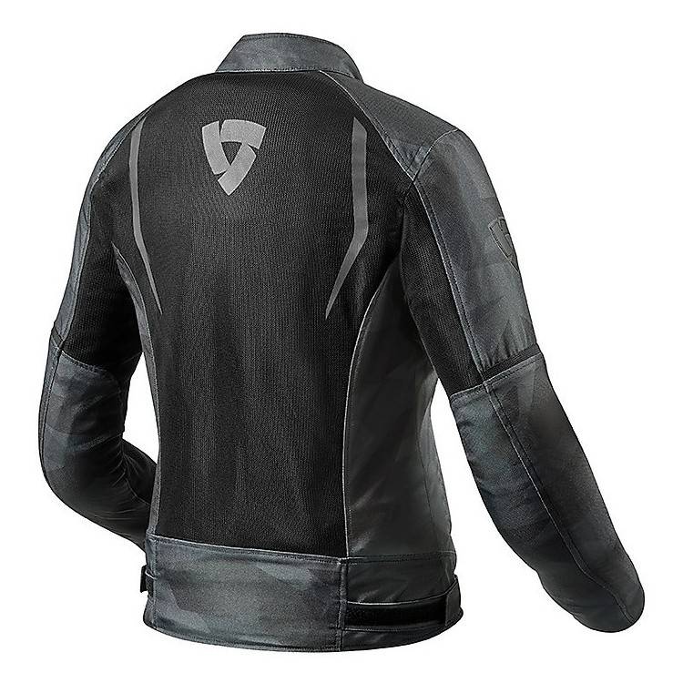 Giacca traforata TORQUE LADY Camo Nero Grigio | Rev'It