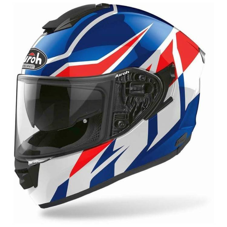 CASCO ST.501 FROST BLUE/RED GLOSS | AIROH