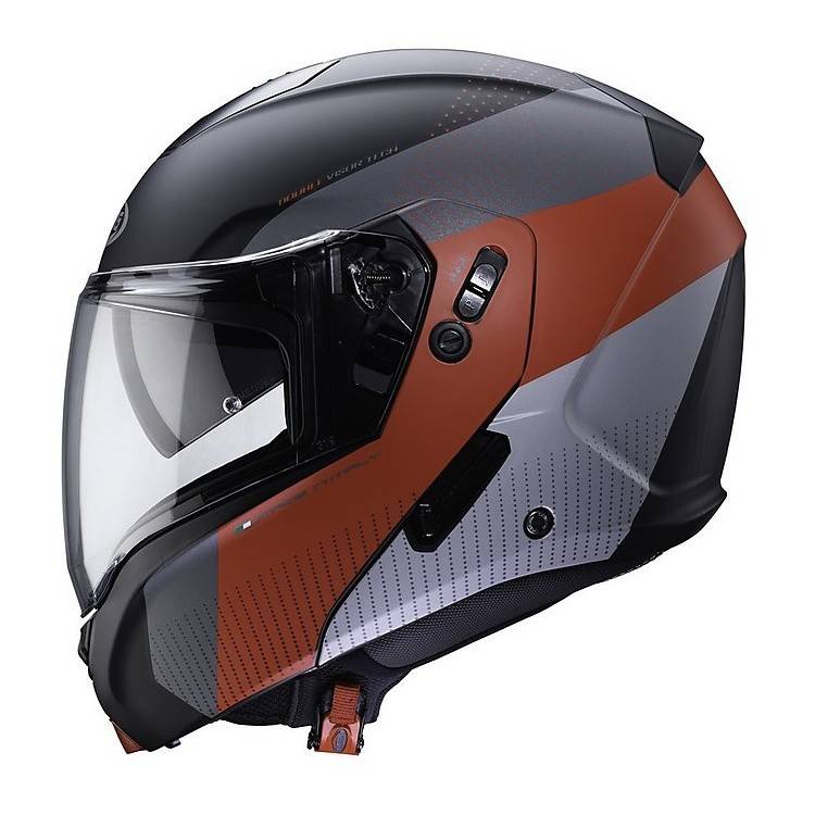CASCO HORUS SCOUT matt black/red fluo/anthracite/silver | CABERG