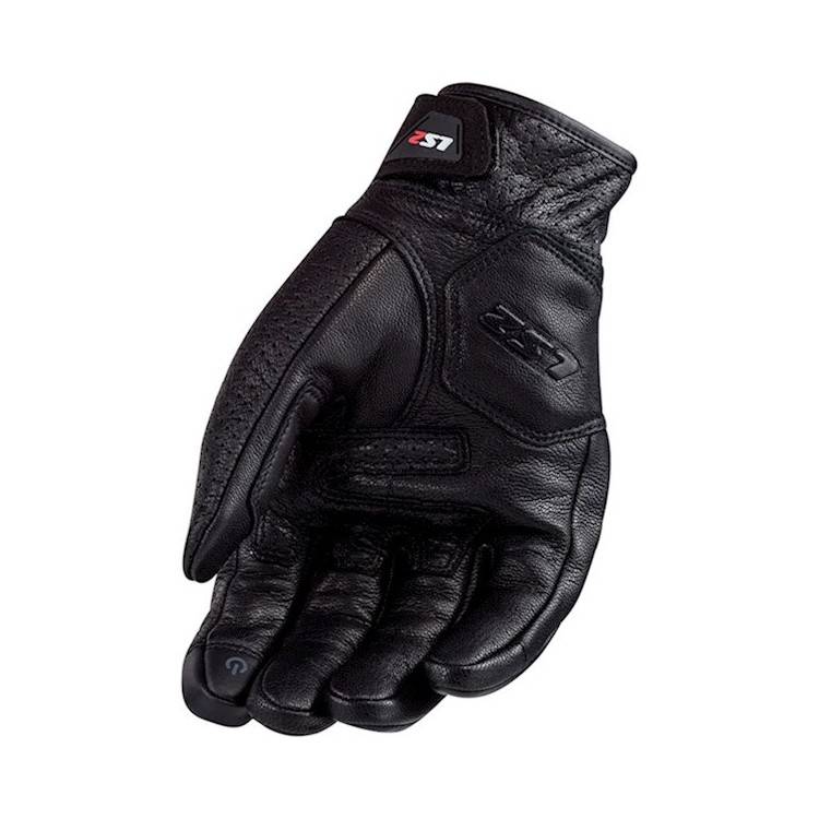 GUANTO MOTO LS2 SPARK MAN GLOVES BLACK LEATHER