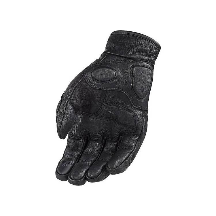 GUANTO MOTO LS2 RUST MAN GLOVES BLACK LEATHER
